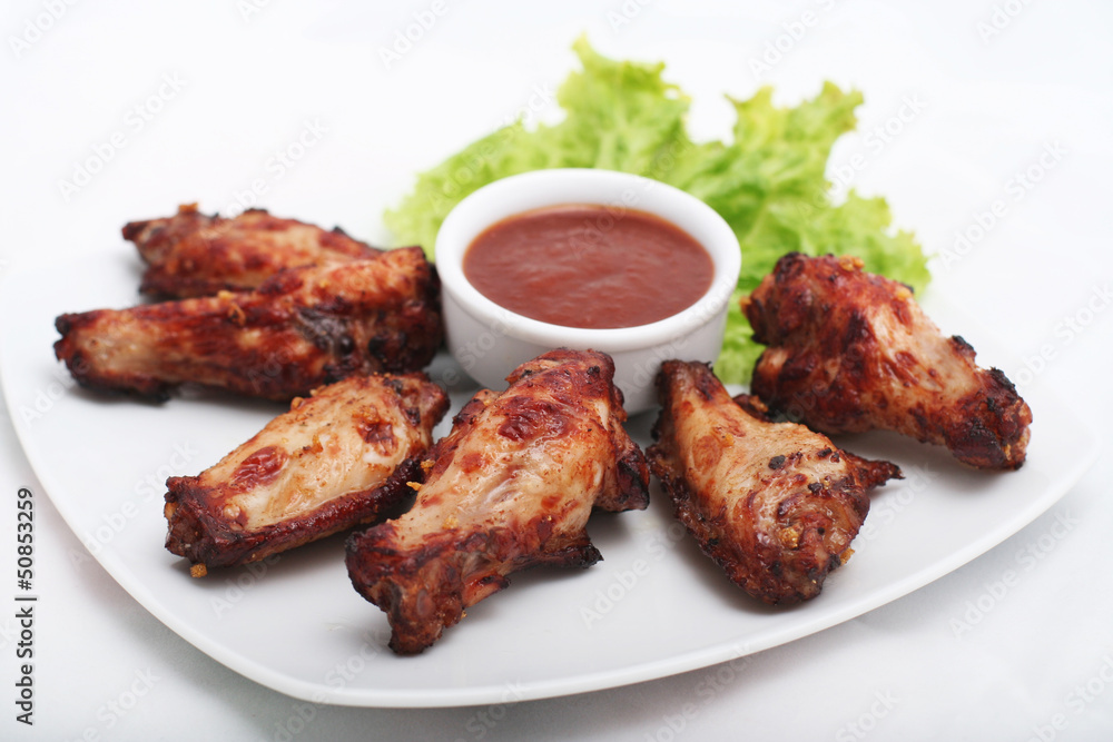 Chicken Wings with Red Sauce