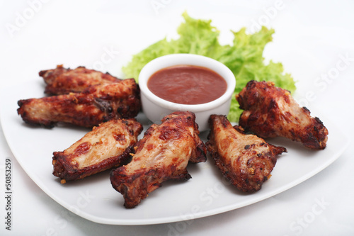 Chicken Wings with Red Sauce