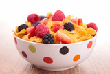 bowl of cereals and fruits