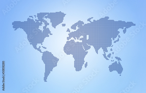 Dot World map