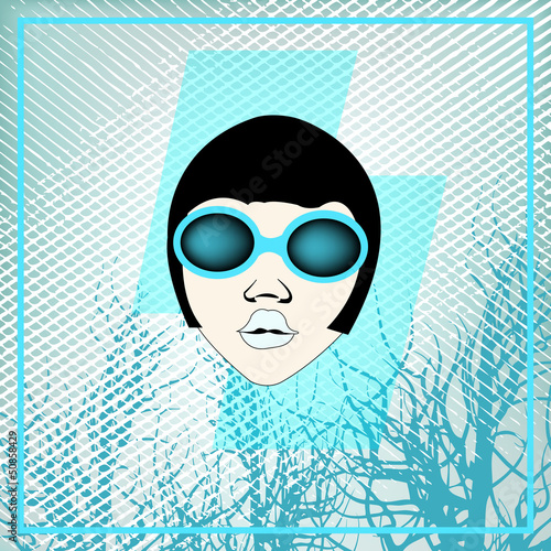 Ice Girl, Flyer for an Indie Club or DJ Set