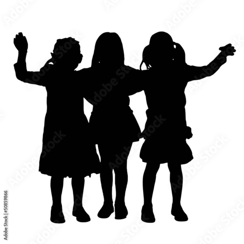 Kids silhouette