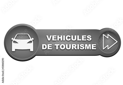 véhicules de tourisme sur bouton gris