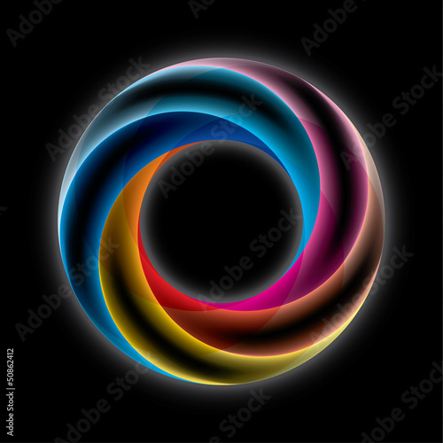 Abstract Infinite Loop Sign Template. Corporate Icon. 5 Pieces S