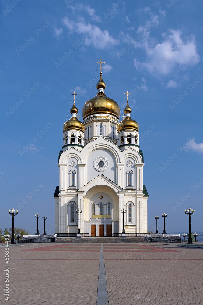 Transfiguration Cathedral in Khabarovsk, Far East, Russia