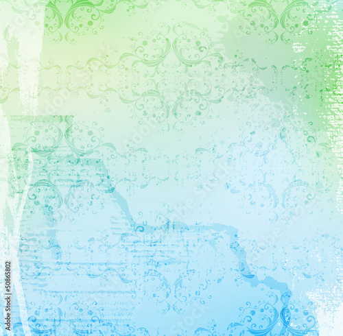 grungy ornamented vector background, eps10