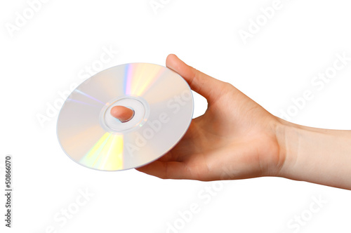 DVD in hand