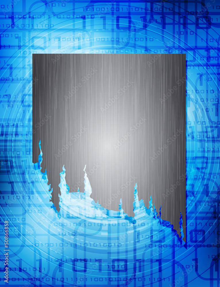 Fototapeta premium background with metal frame for text, eps10