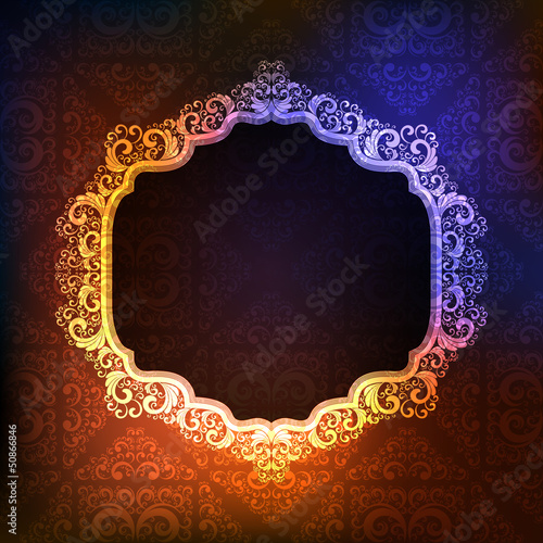 ornamented frames, eps10 vector