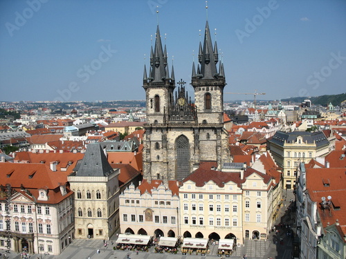 Blick auf Marktplatz und Teynkirche - Prag