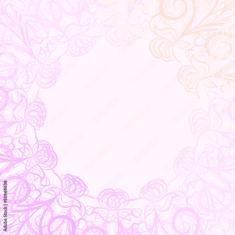 Pink round frame Pink round frame