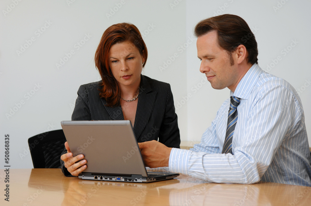 Two People Having A Business Meeting Two People Having A Business Meeting