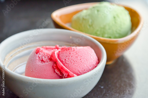 ice cream in bowl