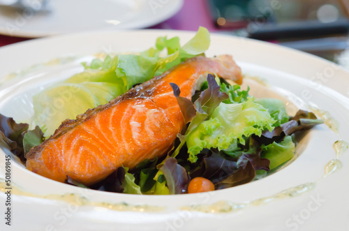 salmon and vegetable salad