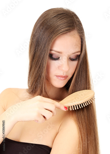 Portrait of beautiful woman...