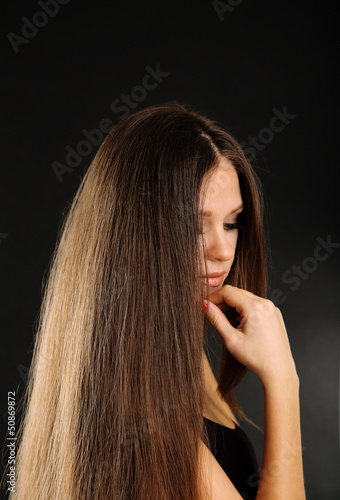 Portrait of beautiful woman...