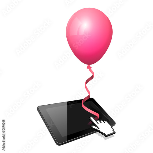 tablet mit luftballon II