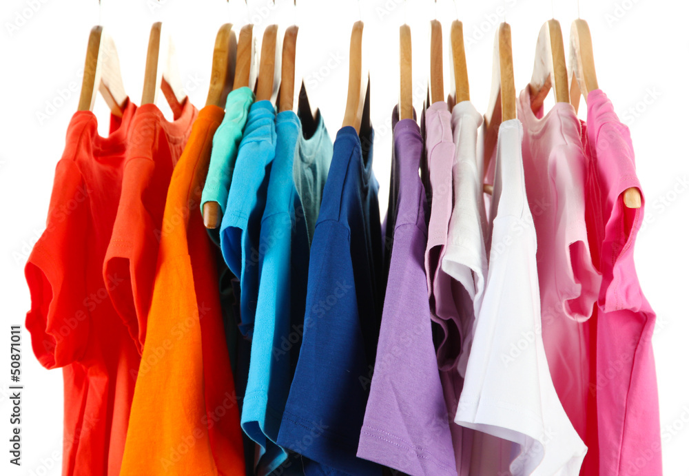 Choice of clothes of different colors Choice of clothes of different colors