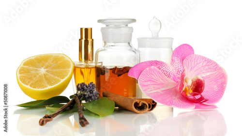 Fototapeta Naklejka Na Ścianę i Meble -  Create perfume isolated on white