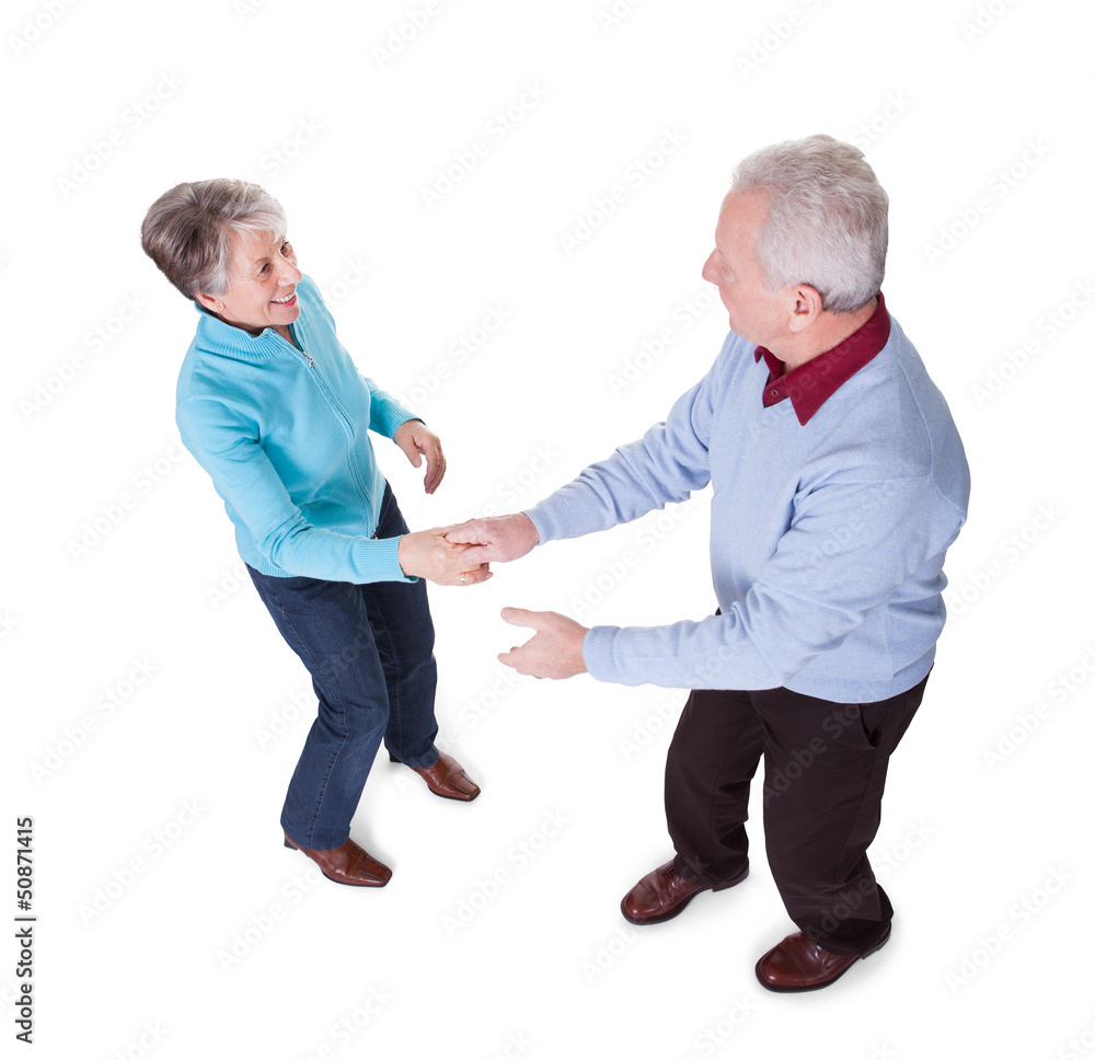 Portrait Of Senior Couple Dancing Portrait Of Senior Couple Dancing