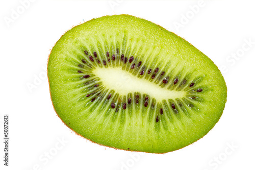 Kiwi fruit cross section.