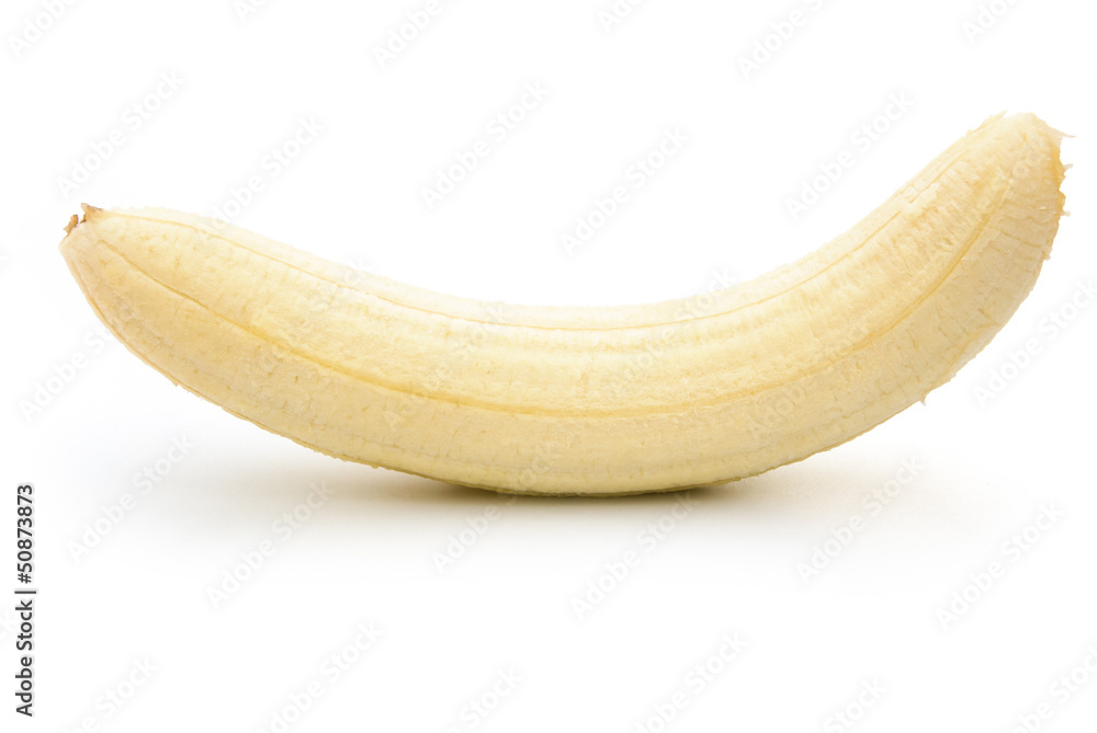 unskin banana isolated on white with clipping path unskin banana isolated on white with clipping path