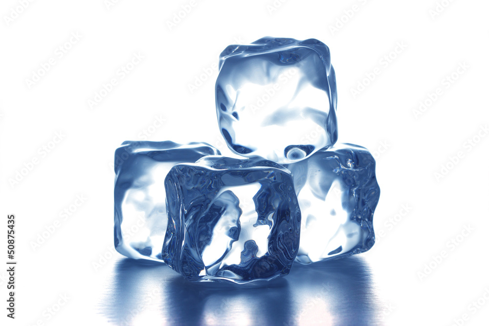 Ice cubes isolated on white Ice cubes isolated on white