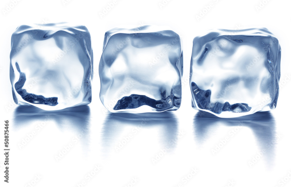 Ice cubes isolated on white Ice cubes isolated on white