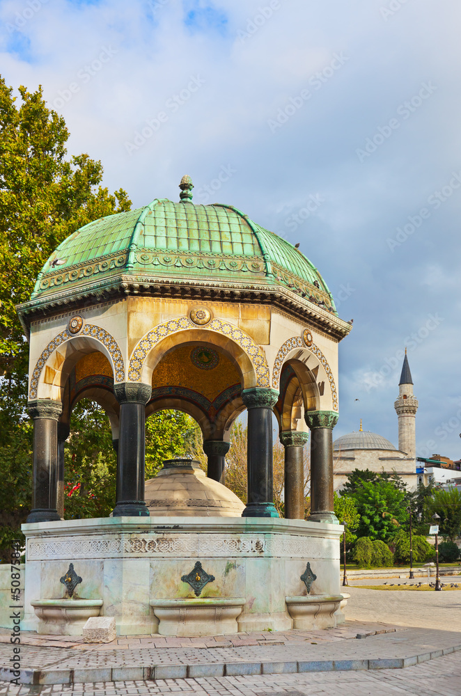 Fountain at Istanbul Turkey