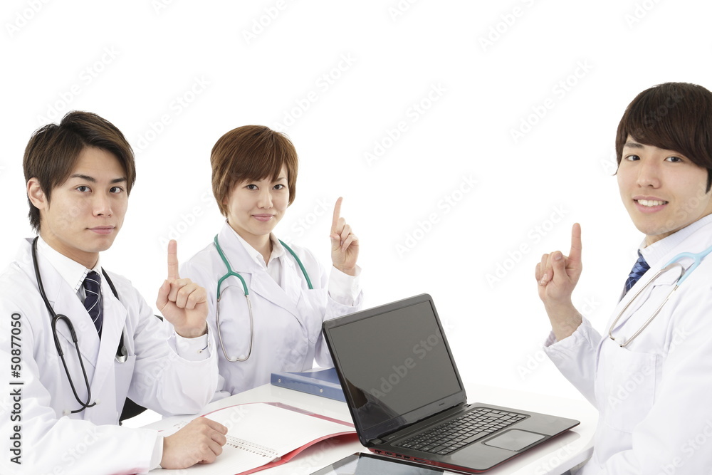 医療イメージ,3人 医療イメージ,3人
