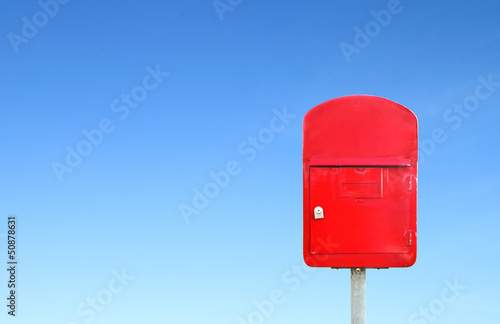 mailbox with a blue sky