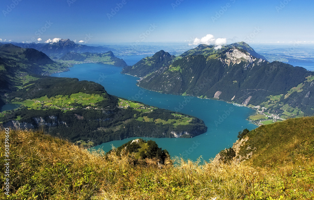 Lake in Switzerland - swiss alps