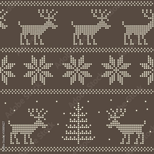 seamless nordic scandinavian jumper knit pattern
