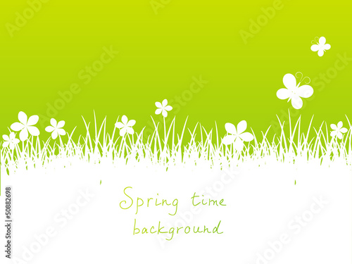 Green spring background