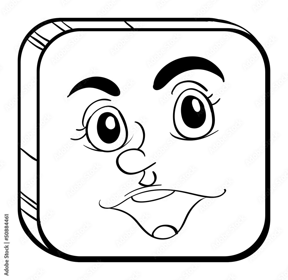 A square face A square face