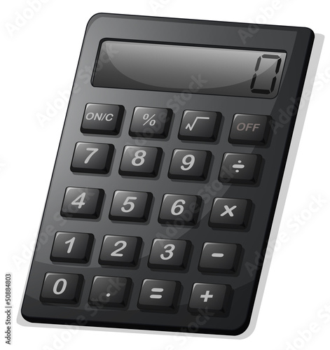 A gray calculator