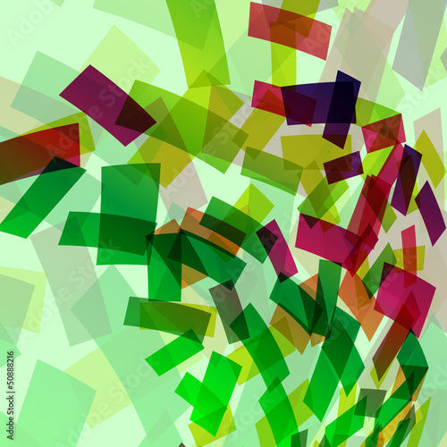 cutting squares of colorful hues