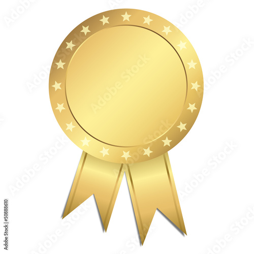 Vorlage Gütesiegel - gold mit Sternen