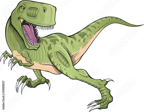 Tyrannosaurus Rex Dinosaur T-Rex Vector Illustration