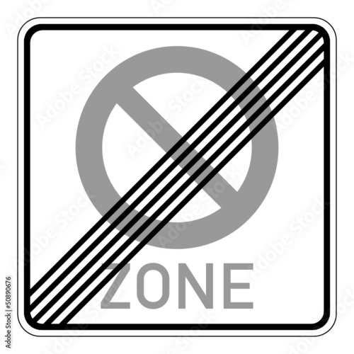 Ende, eingeschränktes Haltverbot für eine Zone – StVO