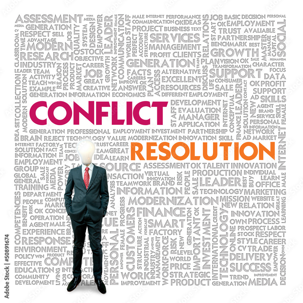Business word cloud for business and finance concept, Conflict M Business word cloud for business and finance concept, Conflict M