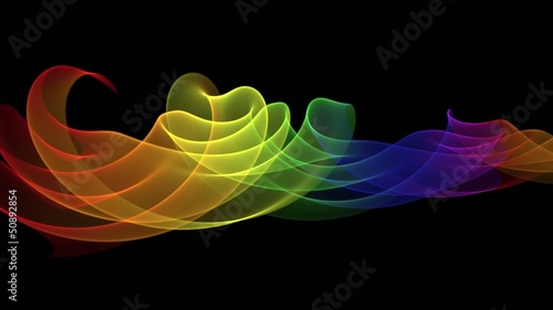 abstract rainbow wave background