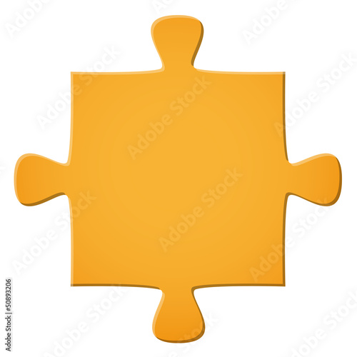 Puzzleteil gelb