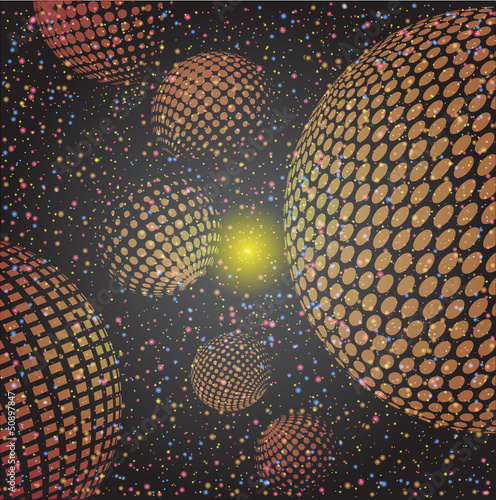 abstract background with halftones. vector illustration.