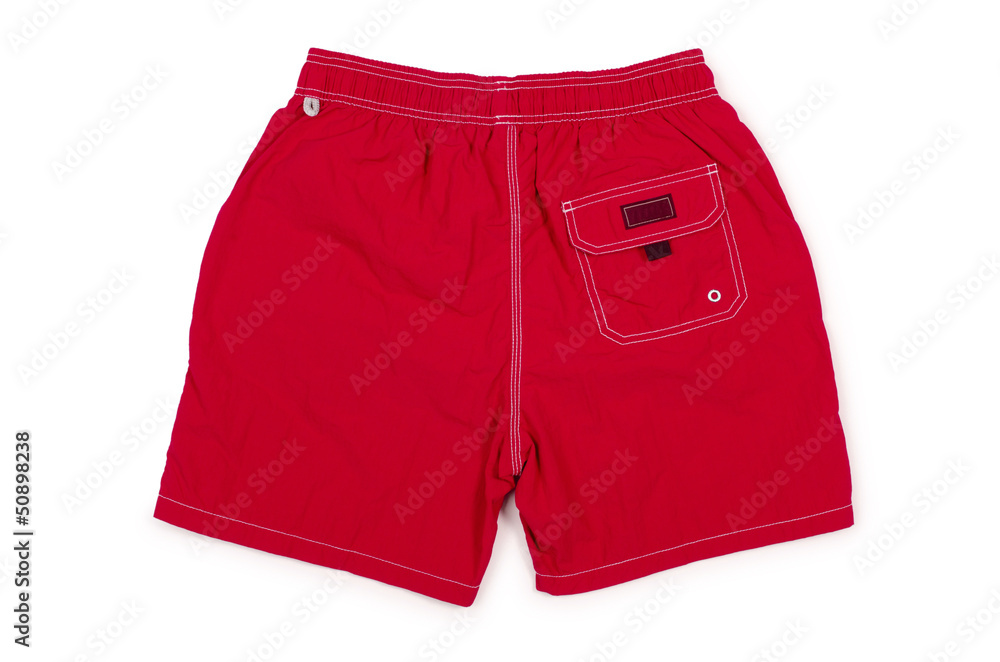 Male shorts isolated on the white background Male shorts isolated on the white background