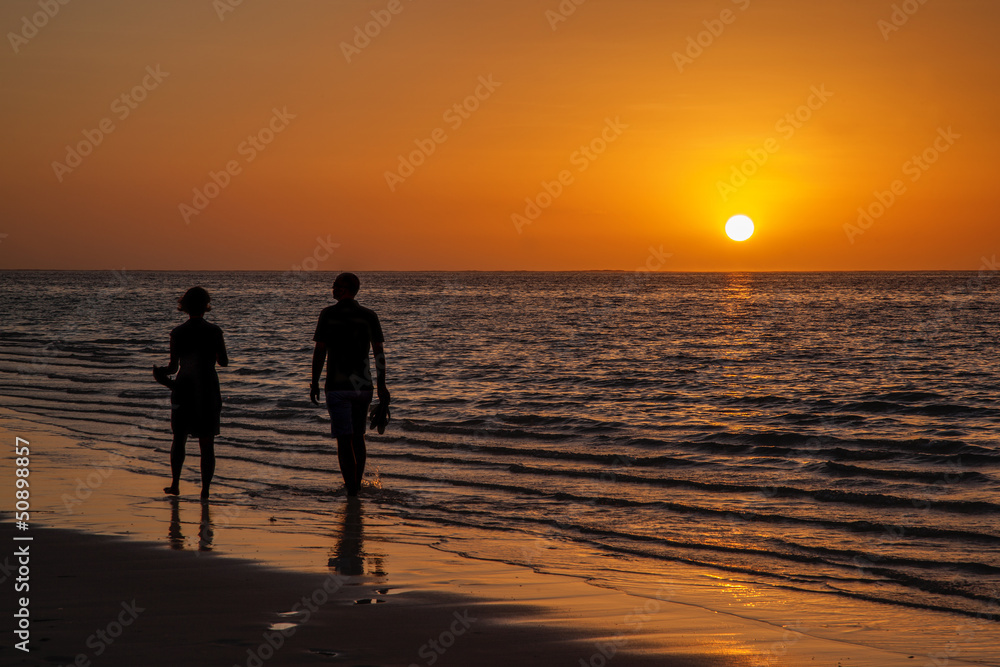 Passeggiata al tramonto