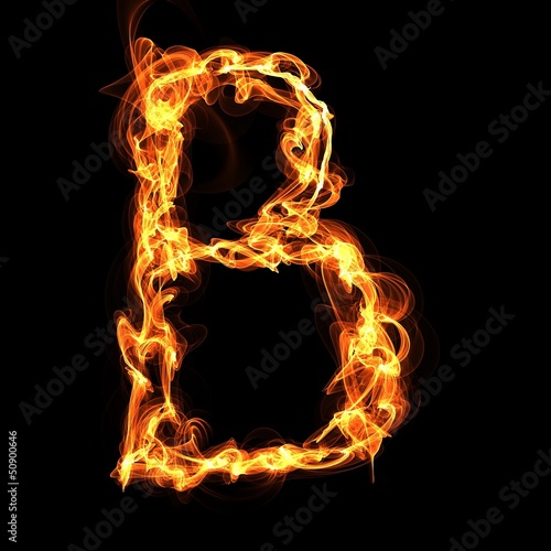 fire alphabet letter
