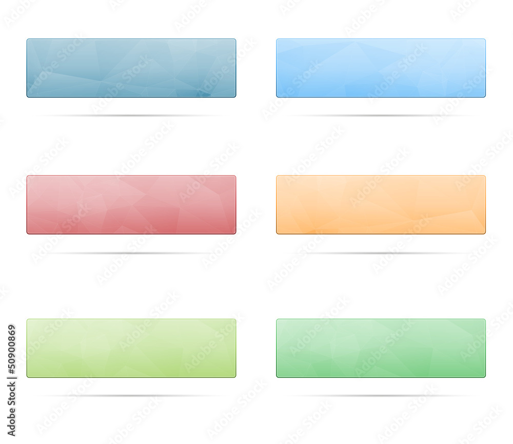 Obraz premium abstract polygon buttons