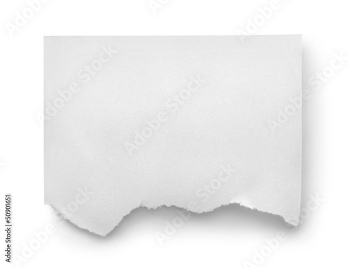 Sheet of white paper