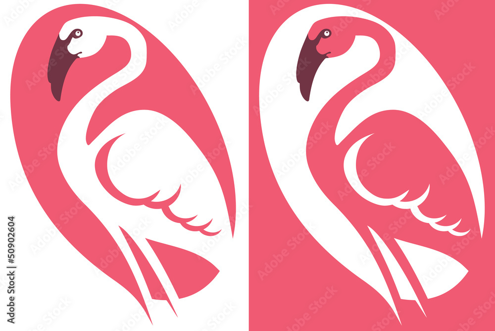 Symbol flamingo image.